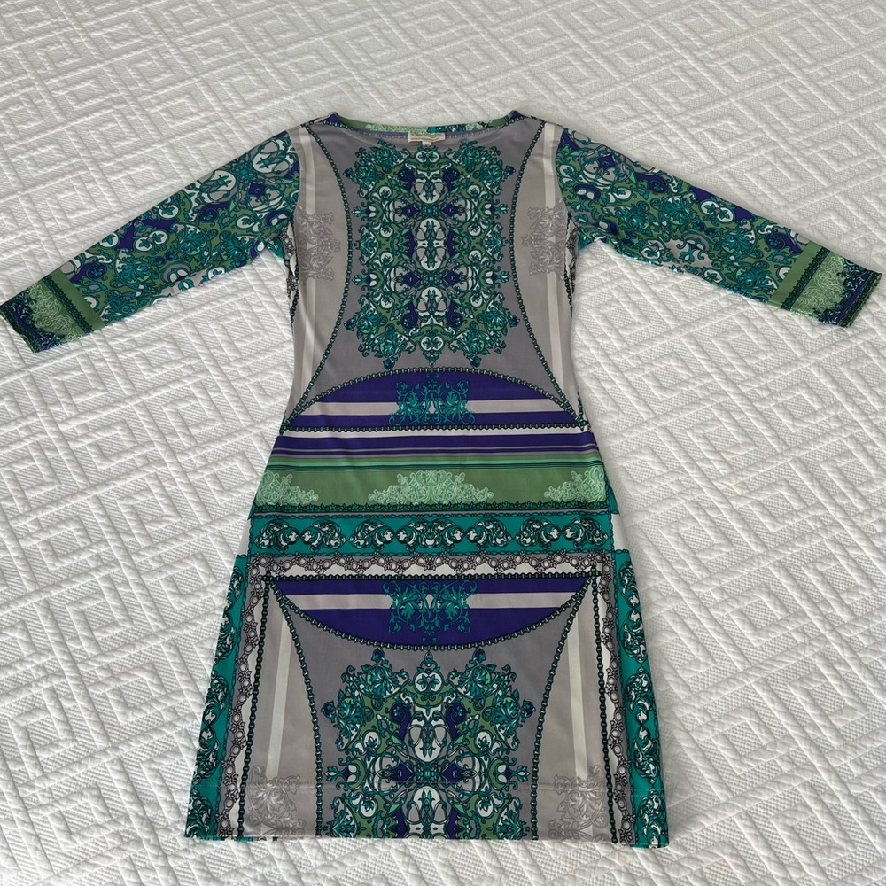 Cavalli inspired stretch fabric dress XS